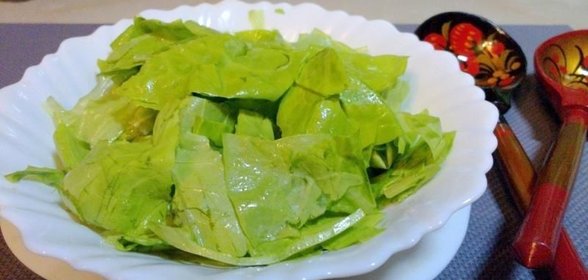 Салат айсберг с оливковым маслом