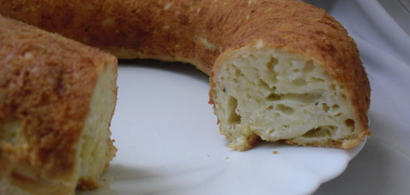 Сырный кекс с кунжутом