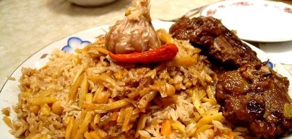 Плов из говядины с капустой