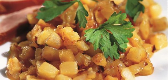 Жареная репа с медом