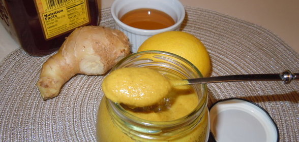 Горчица ядрёная БУДЬТЕ ЗДОРОВЫ!( с мёдом, имбирём и лимоном)