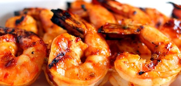 Креветки на гриле