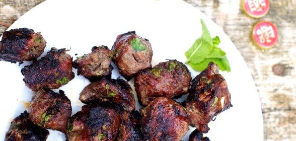 Шашлык из баранины с уксусом