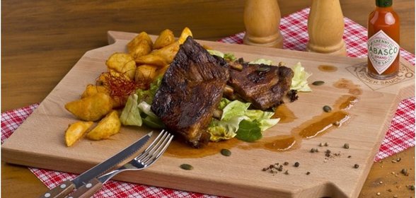 Свиные ребрышки в бальзамической глазури
