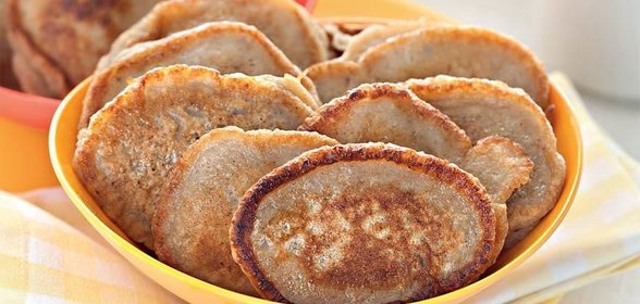 Овсяные оладьи с бананом