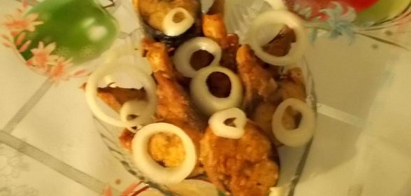 Жаренная скумбрия с корицей