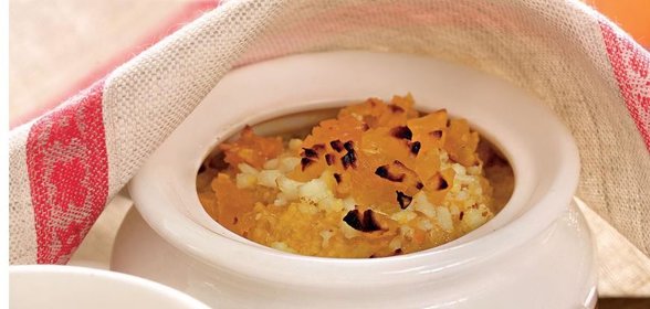 Пшенная каша с тыквой и яйцами
