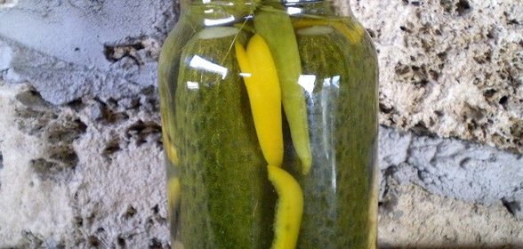 Огурчики на литровую банку
