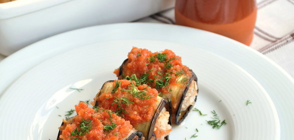 Баклажановые голубцы запеченные в духовке