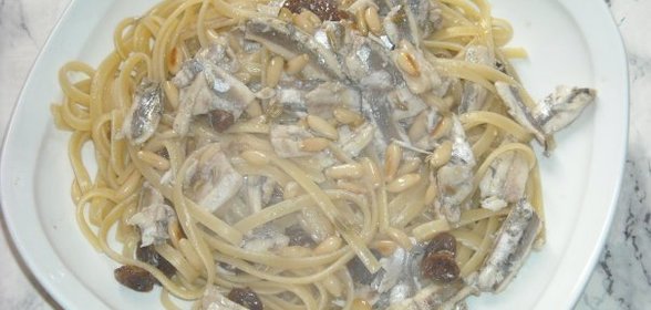 Pasta con aliciе Паста с анчоусами