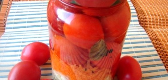 Помидоры с морковкой и луком на зиму