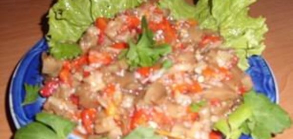 Шашлык из молодой баранины с грибами по- охотничьи