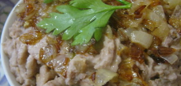 Фасолевый цимес (паштет из фасоли)