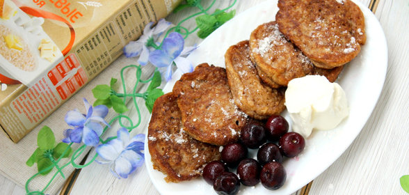 Оладьи из гречневых хлопьев