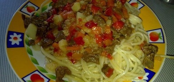 Мясной соус для домашней лапши