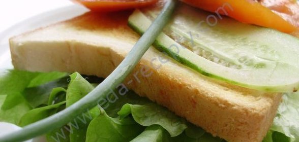 Бутерброды с тунцом консервированным и огурцом