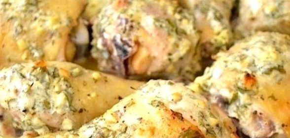 Куриные голени в сметанном маринаде