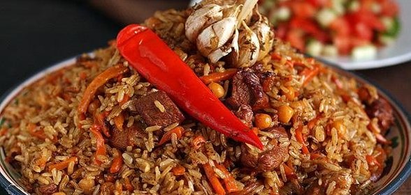 Плов из баранины с нутом