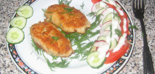 Биточки рыбные по -грузински