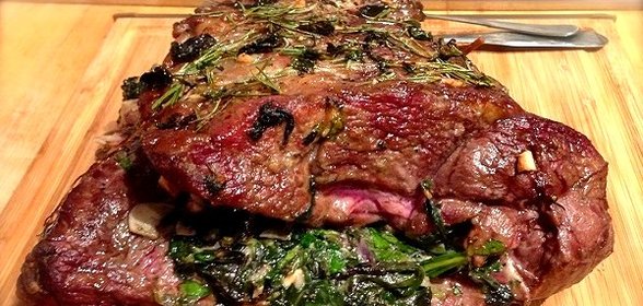 Баранина с зеленью