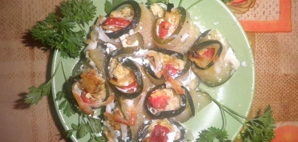 Рулеты из кабачков
