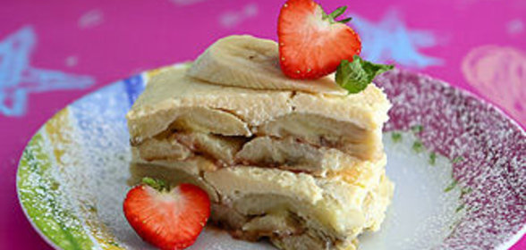 Бананы, запеченные с творогом в мультиварке