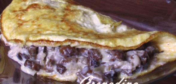 Омлет с грибами и сыром