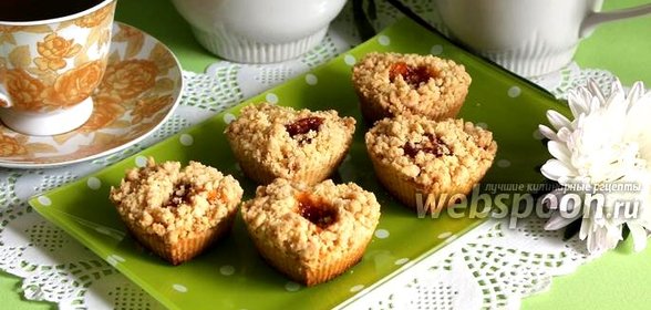 Песочные кексы с мармеладом