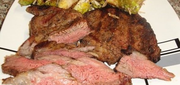 Стэйки из рёберного отруба и Брюсельская капуста!