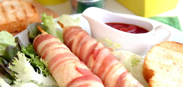 Куриное эскимо в беконе