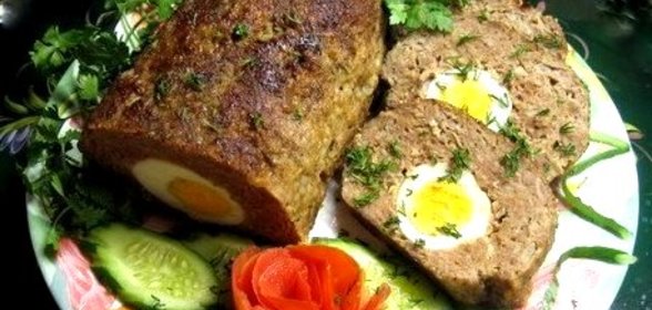 Рулет из фарша с начинкой