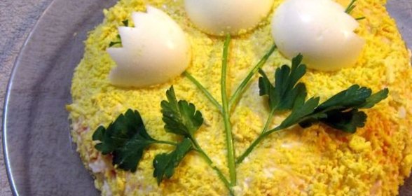 Куриный рулет с омлетом