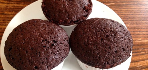 Шоколадный кекс в микроволновке