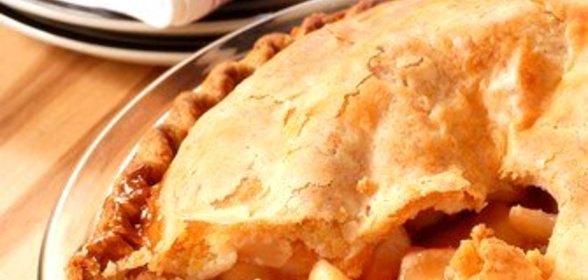 Французский яблочный пирог с карамелью