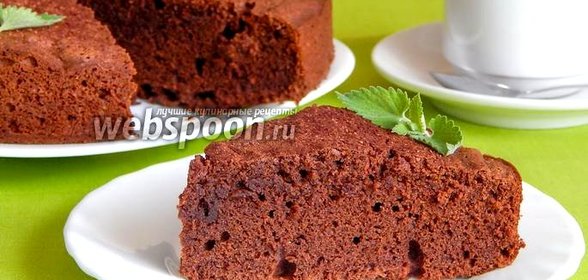 Гречневый пирог с шоколадом и коньяком