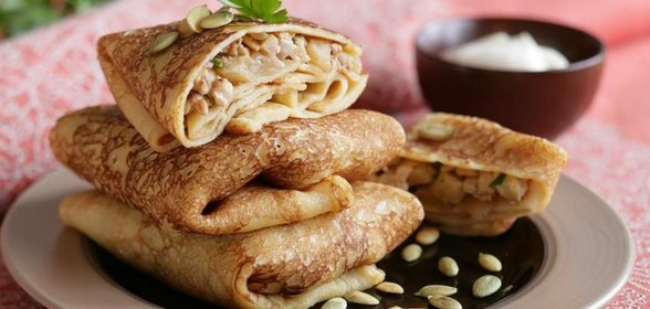 Блинчики с курочкой