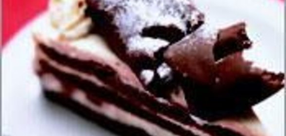 Шоколадный бисквит с кремом