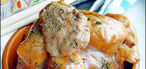 Куриная грудка в яблочном соке. Тест-драйв