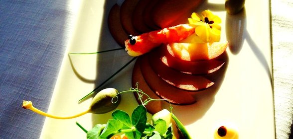 Тартар из тунца в авокадо