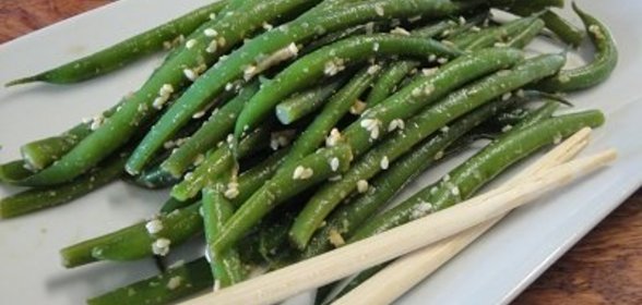 Зелёная фасоль с кунжутным соусом ! ! !