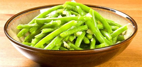 Жареная зеленая фасоль