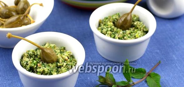 Соус из мяты с каперсами