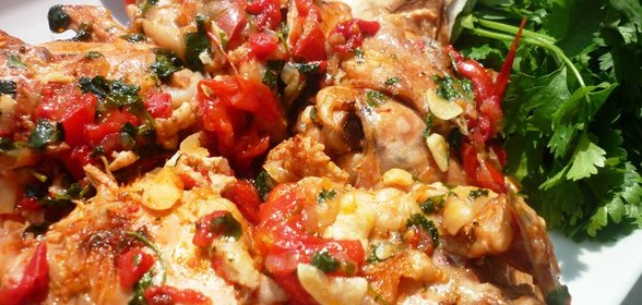 Акучышыицарш - цыпленок под томатным соусом (Абхазия - страна души