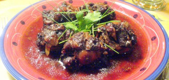 Хвост телячий тушёный. Базовый рецепт