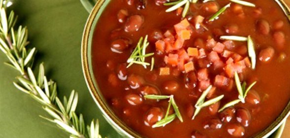 Карибский фасолевый суп