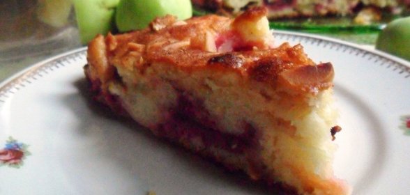 Польский пляцок с яблоками и сливами Осень