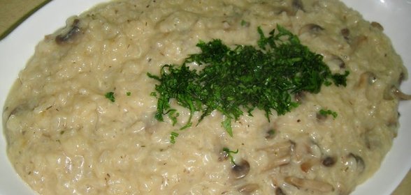 Ризотто с сыром и грибами