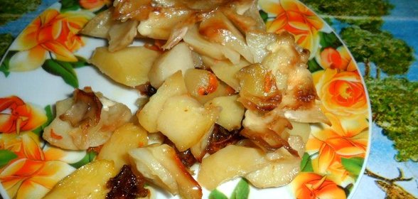 Картошка по-французски с салом и морковкой