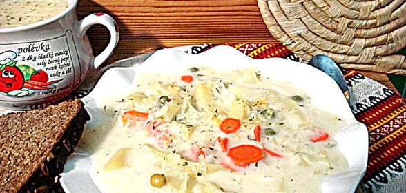 Суп овощной с сырочками