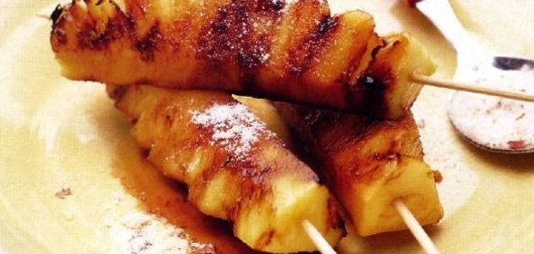 Ананасы жареные на гриле